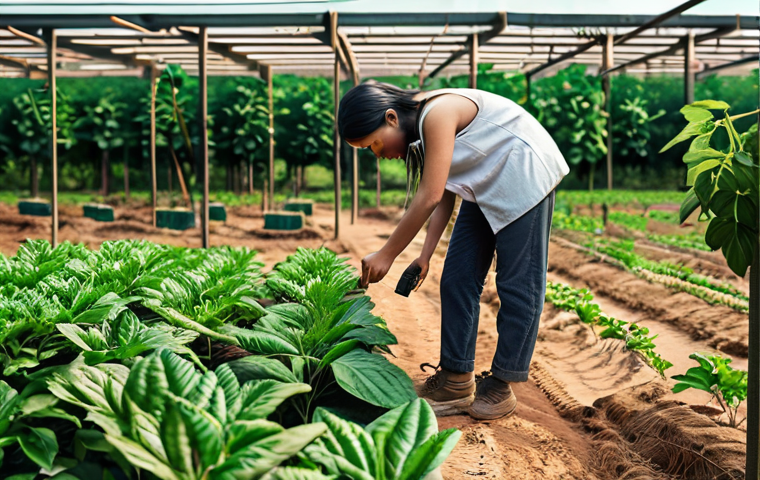 ** A community project showcasing the positive impact of sustainable technology, focusing on ethical AI, eco-friendly blockchain, and energy-efficient IoT solutions. Depict diverse people working together on a project that benefits the environment and local society.

**